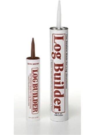 Log Builder tube in white and brown colours